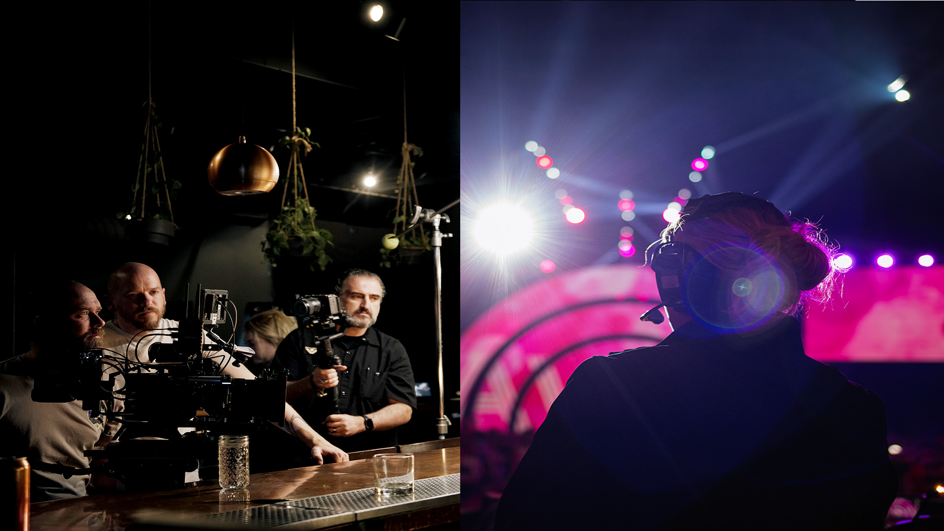 Mills James production professionals supporting video and live events.